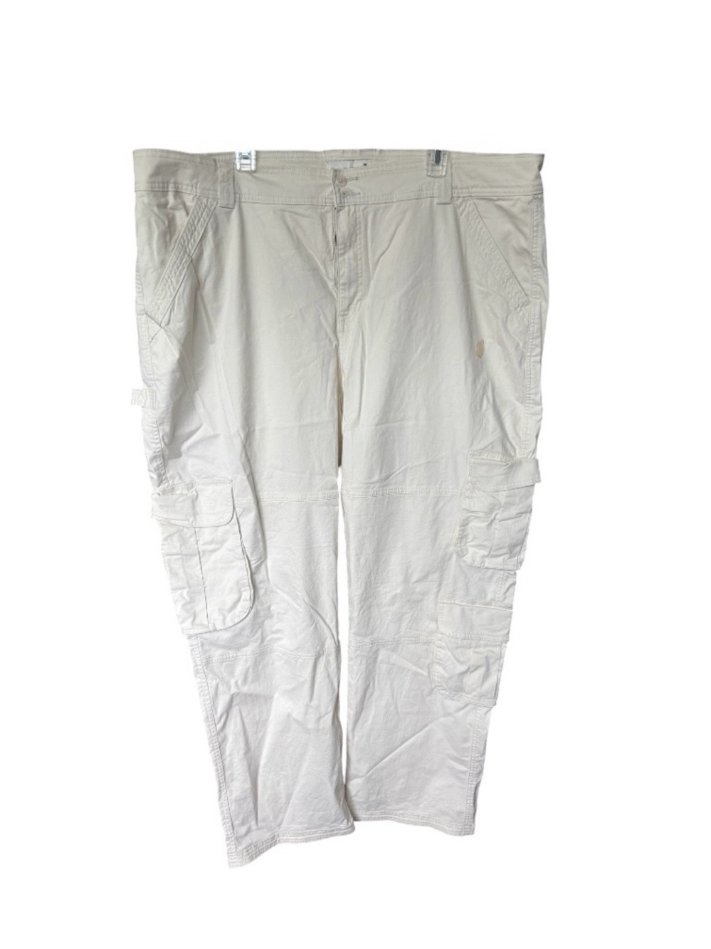 Abercrombie & Fitch Cream Color Cargo Pants. Waist 36 (Size 22).
